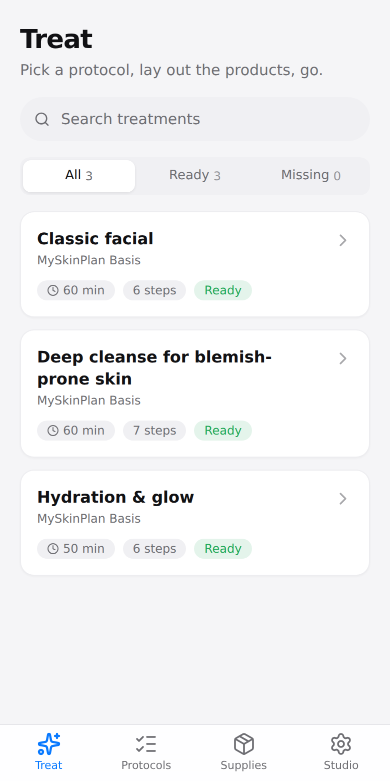 MySkinPlan – Treat