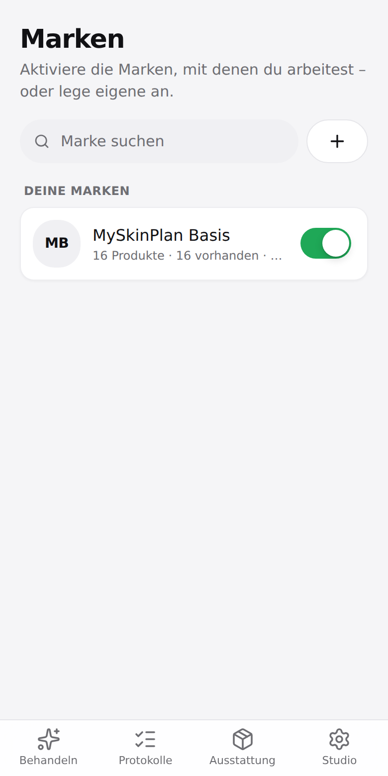 MySkinPlan – Marken